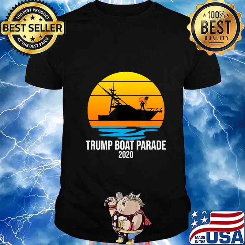 TRUMP 2020 Boaters For Trump Parade Florida Yacht Boat Flag T-Shirt