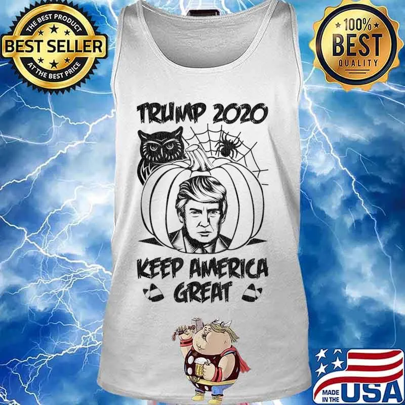 Trump 2020 Keep America Great Trumpkin Halloween Costume T-Shirt Tank top
