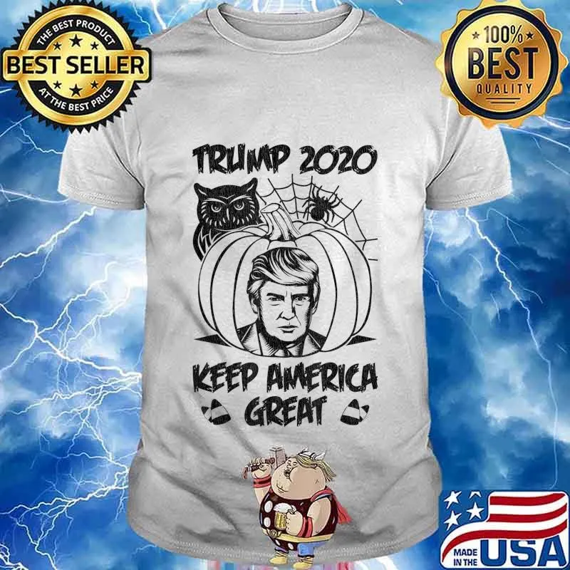 Trump 2020 Keep America Great Trumpkin Halloween Costume T-Shirt