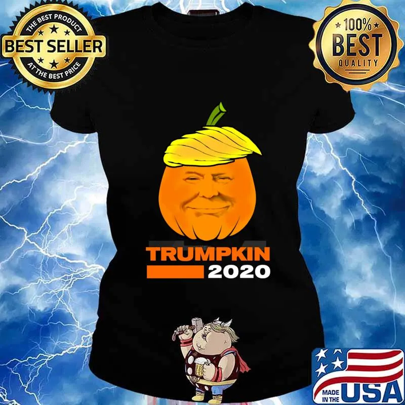 Trump 2020 Trumpkin Halloween Election Pumpkin Shirt Ladies tee