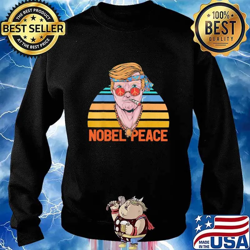Trump nobel peace vintage retro s Sweater