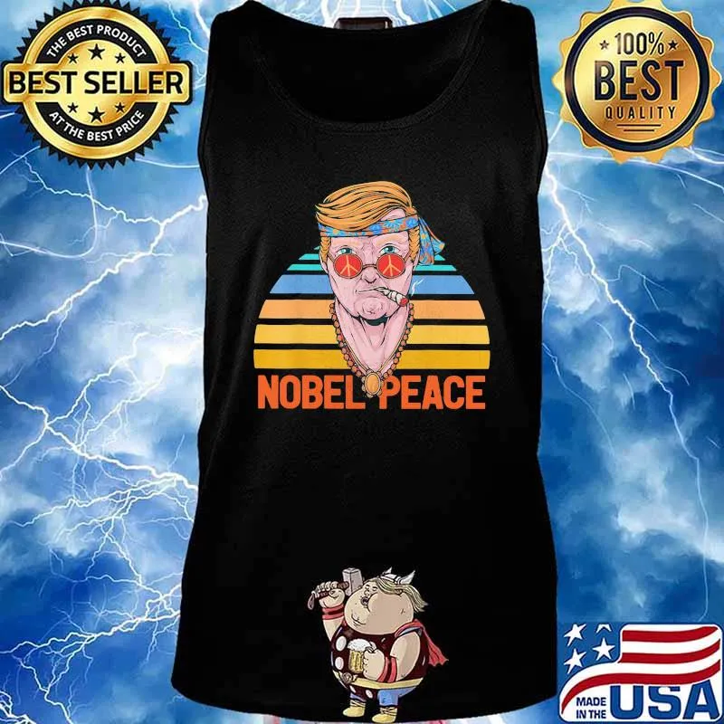 Trump nobel peace vintage retro s Tank top
