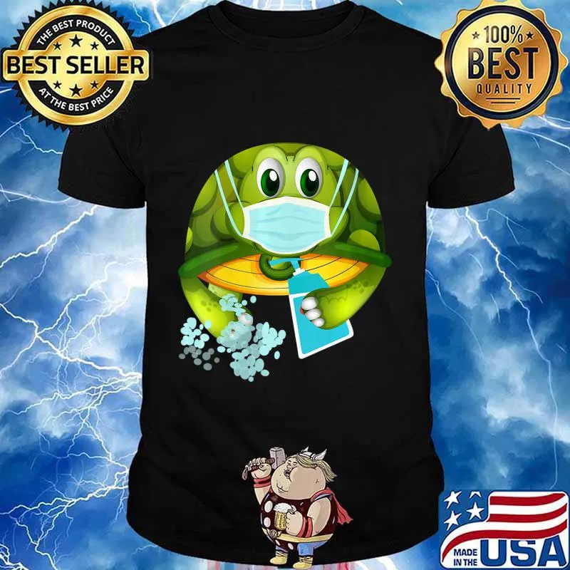 Turtle Wearing A Face Mask Shirt
