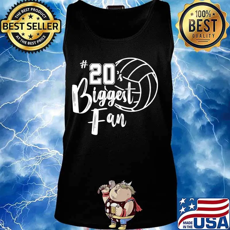 Twenty 20 Biggest Fan Shirt Volleyball Mom Volleyball Dad Premium T-Shirt Tank top