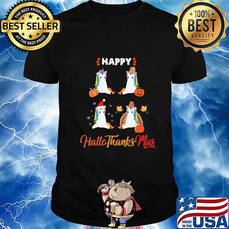 Unicorn happy hallo thanks mas shirt