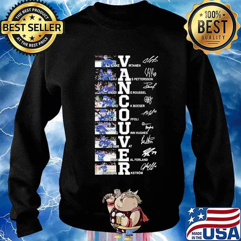 Vancouver canucks hockey team players signatures s Sweater