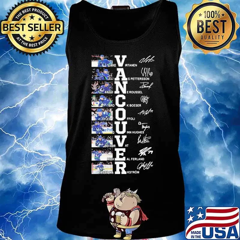 Vancouver canucks hockey team players signatures s Tank top