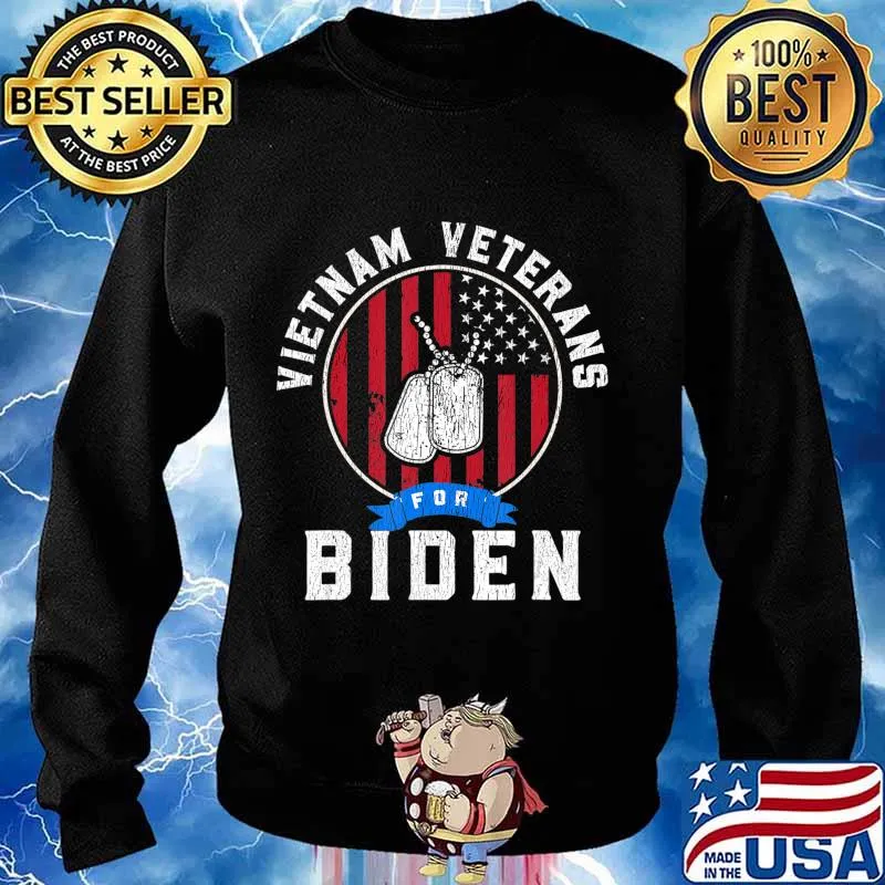 Vietnam Veterans For Biden American flag T-Shirt Sweater
