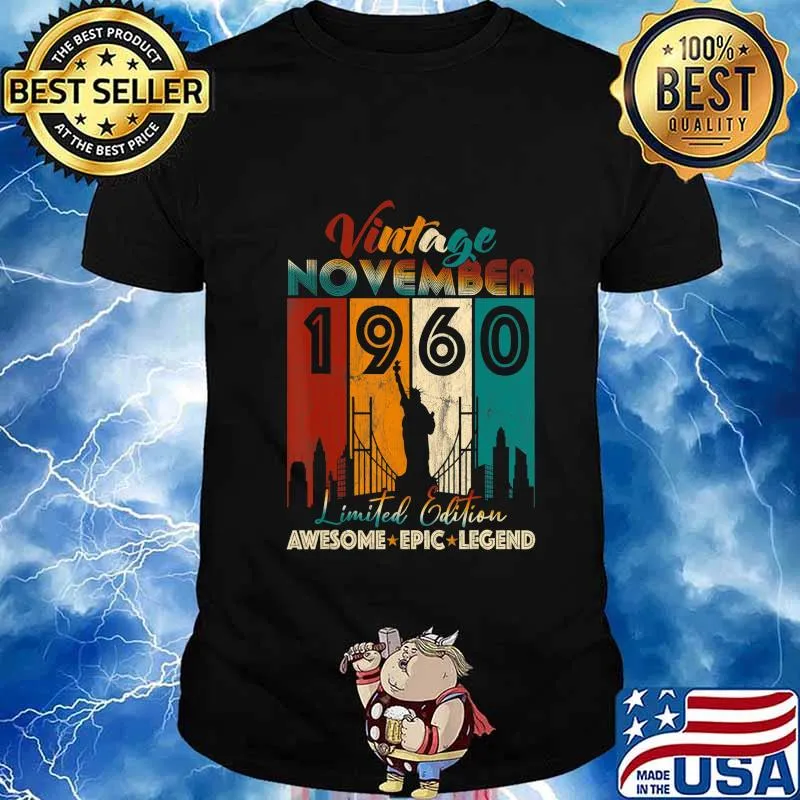 Vintage 1960 Limited Edition 69th Birthday 60 Year Old Gifts T-Shirt