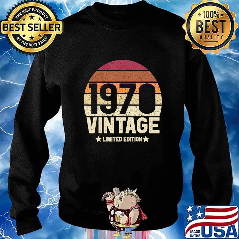Vintage 1970 Limited Edition Gift 50th Birthday 50 years old T-Shirt Sweater