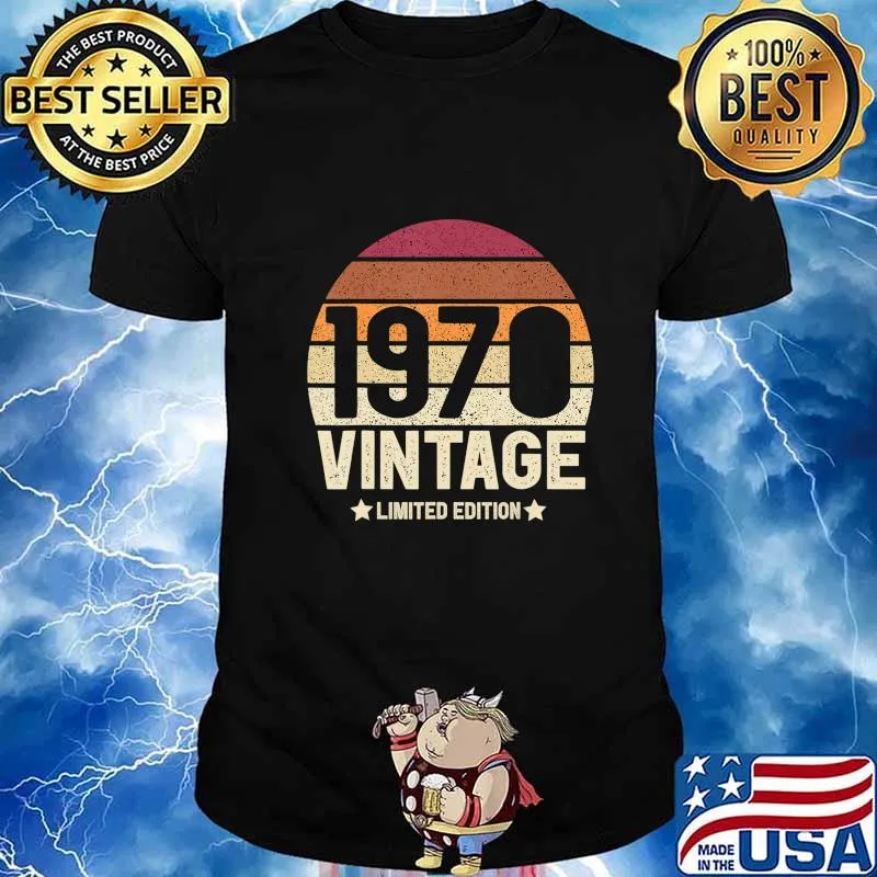 Vintage 1970 Limited Edition Gift 50th Birthday 50 years old T-Shirt