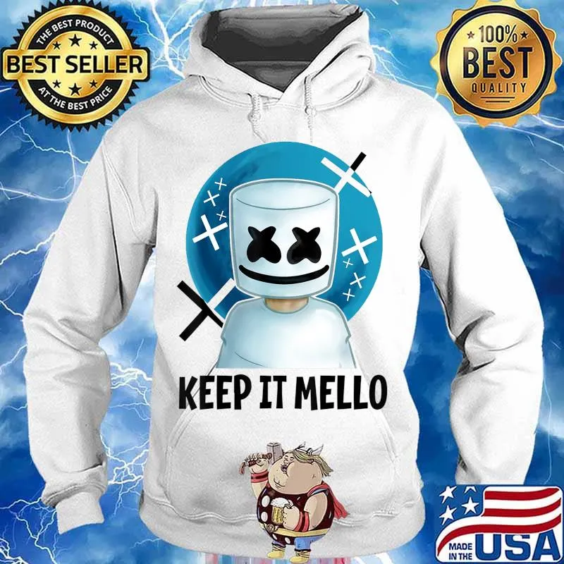 Vintage Marshmallow Dancing DJ Music Gift For Fans & Lovers T-Shirt Hoodie