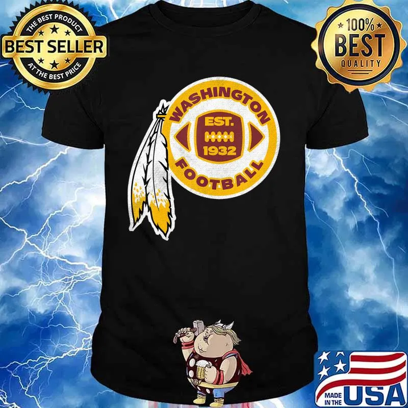 Vintage Washington Football DC EST. 1932 Sports Team Novelty T-Shirt