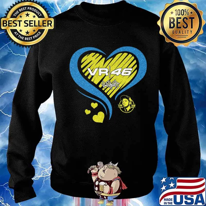 Vr46 valentino rossi racing heart diamond s Sweater