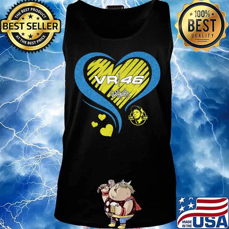 Vr46 valentino rossi racing heart diamond s Tank top