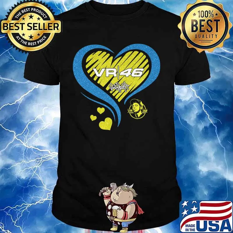 Vr46 valentino rossi racing heart diamond shirt