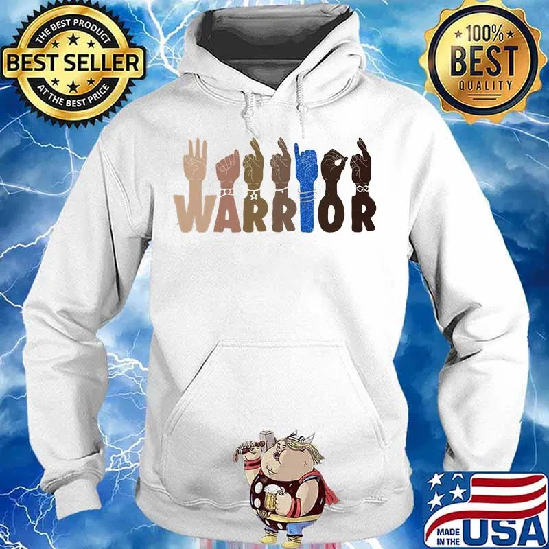 Warrior black lives matter sign language s Hoodie