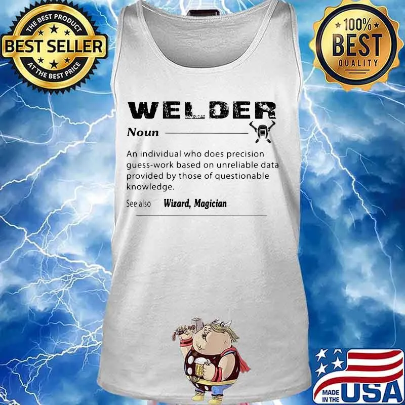 Welder noun see also wizard magician s Tank top