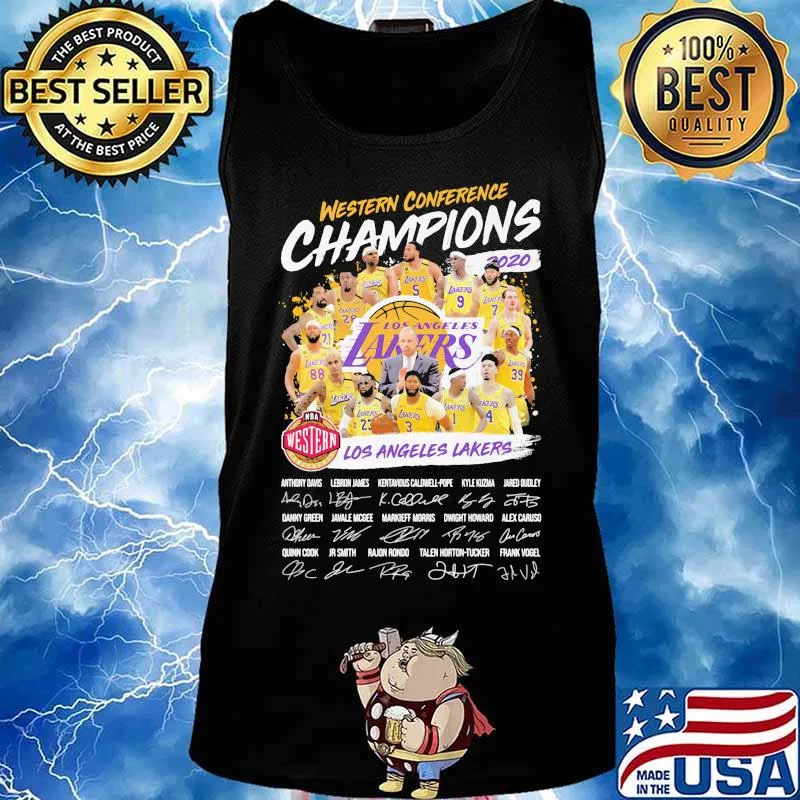 Western conference champions los angeles lakers signatures s Tank top