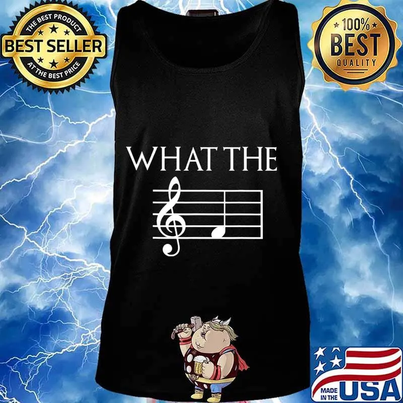 What The F Musical Note T-Shirt Tank top