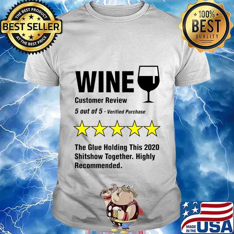 Wine 5 Stars 2020 Shitshow Drunk Funny Alcohol Drinking Premium T-Shirt