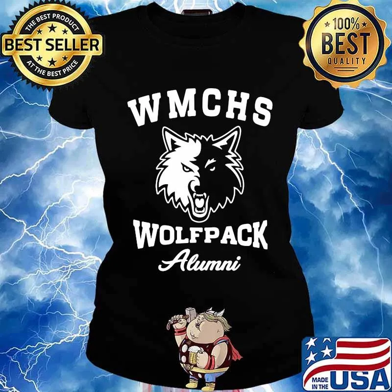 Wmchs wolfpack alumni logo s Ladies tee