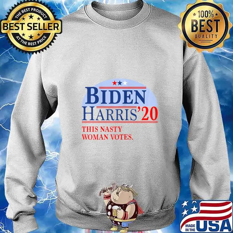 Womens This Nasty Woman Votes for a Biden Harris 2020 Fan T-Shirt Sweater