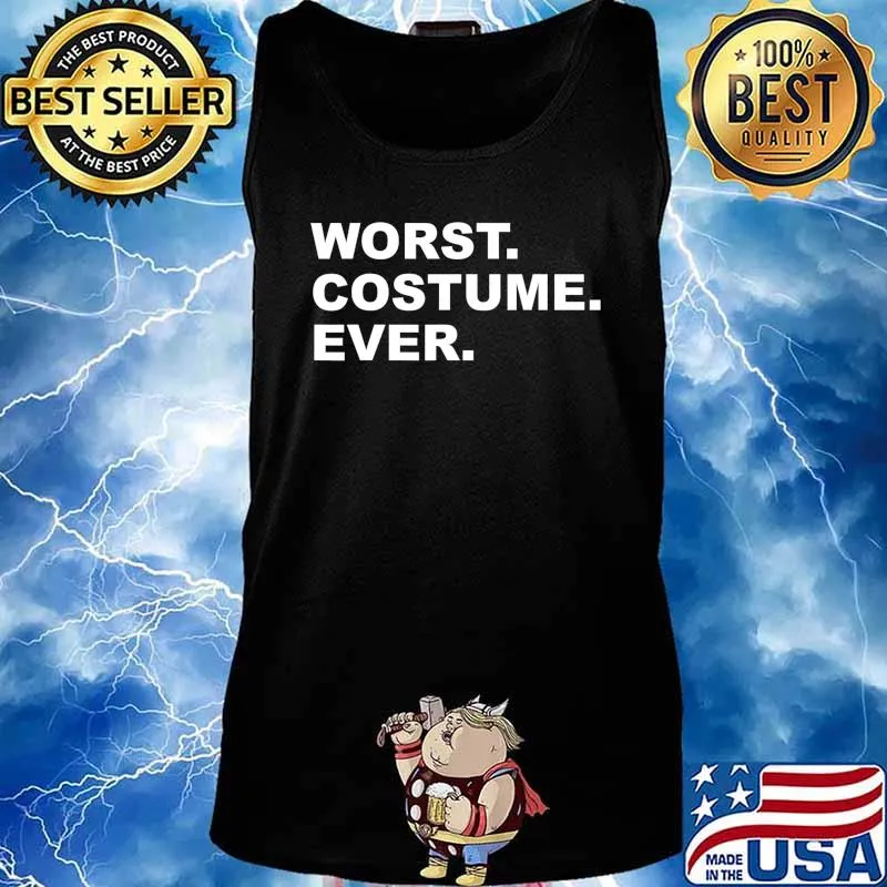Worst Costume Ever Funny Halloween Vintage Party T-Shirt Tank top