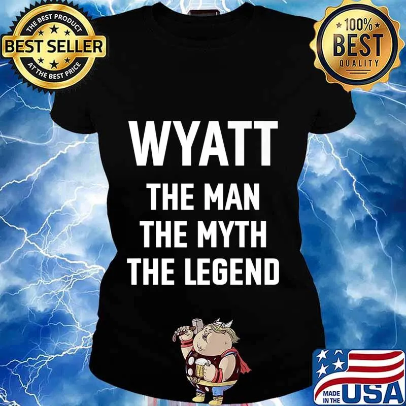 Wyatt the man myth legend first name birthday Premium T-Shirt Ladies tee