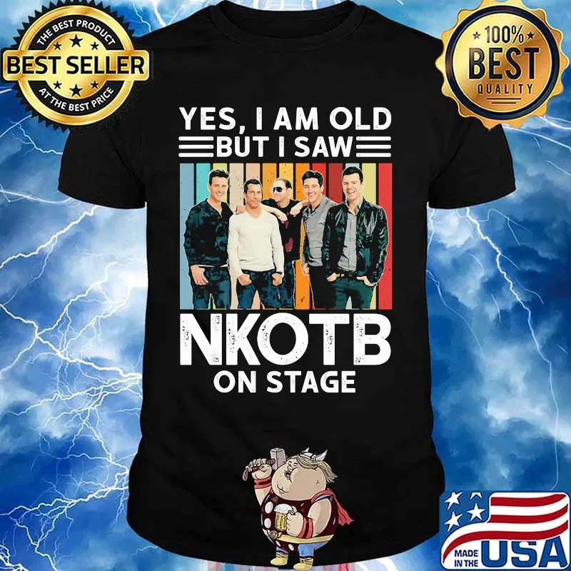 Yes i am old but i saw nkotb on stage vintage retro shirt