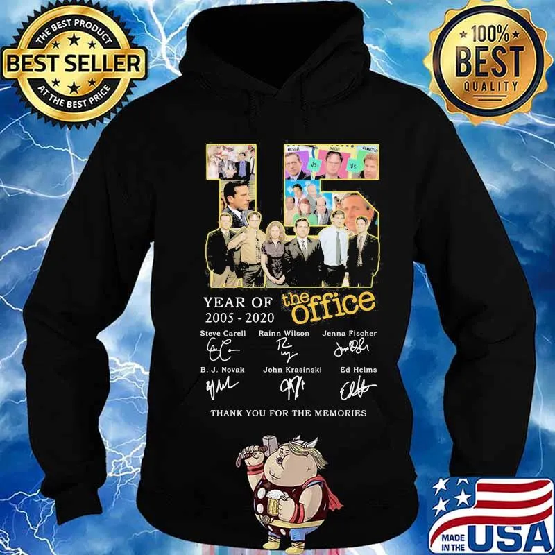 15 year of 2005 2020 the office thank for the memories signatures s Hoodie