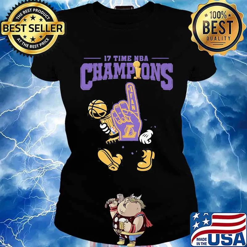 17 time nba champions los angeles lakers s Ladies tee