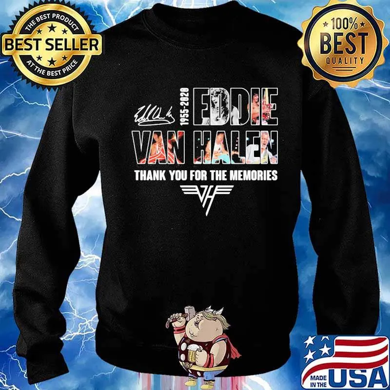 1955 2020 eddie van halen thank you for the memories signatures s Sweater