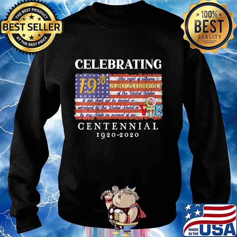 19th Amendment Women's Right to Vote 100 Years Suffragette Shirt Sweater
