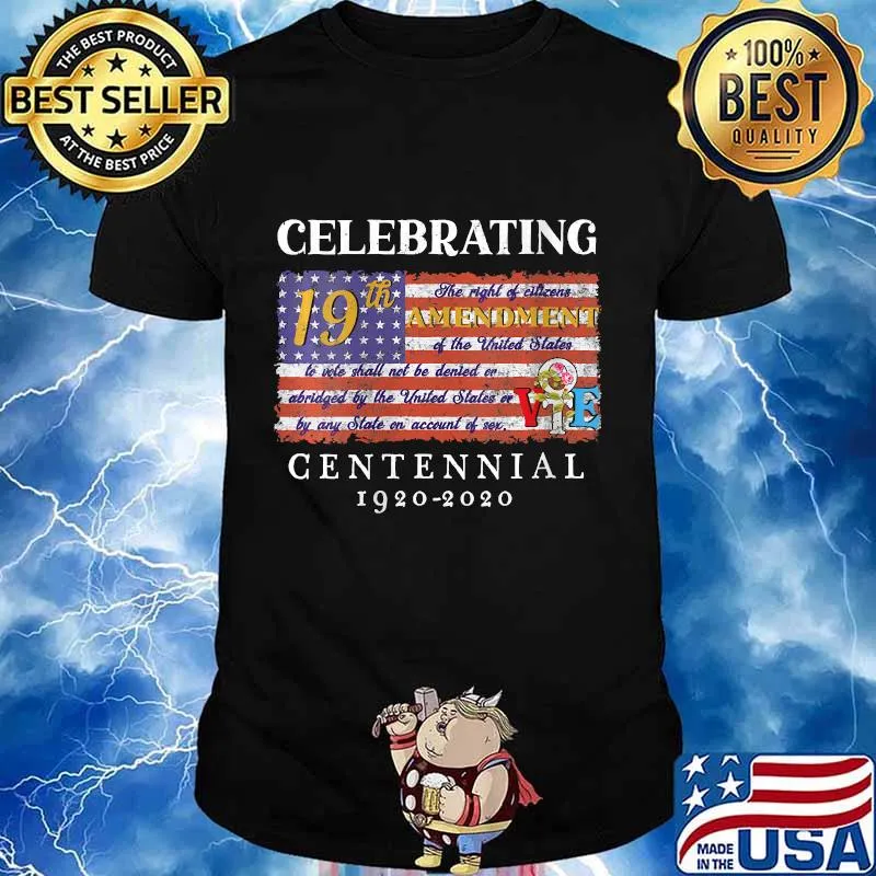19th Amendment Women's Right to Vote 100 Years Suffragette Shirt