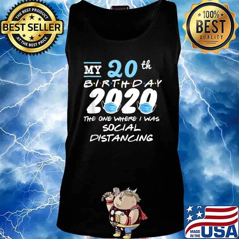 20th Birthday Quarantined 2020 Toilet Paper T-Shirt Tank top