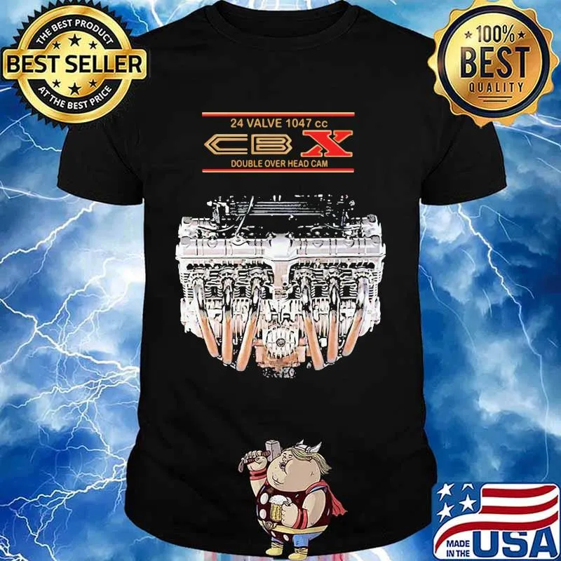 24 valve 1047 cc cbx double overhead cam shirt