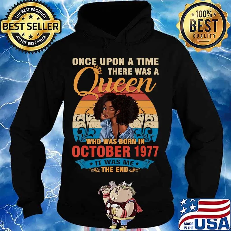 43 Years Birthday Girls 43rd Birthday Queen October 1977 T-Shirt Hoodie