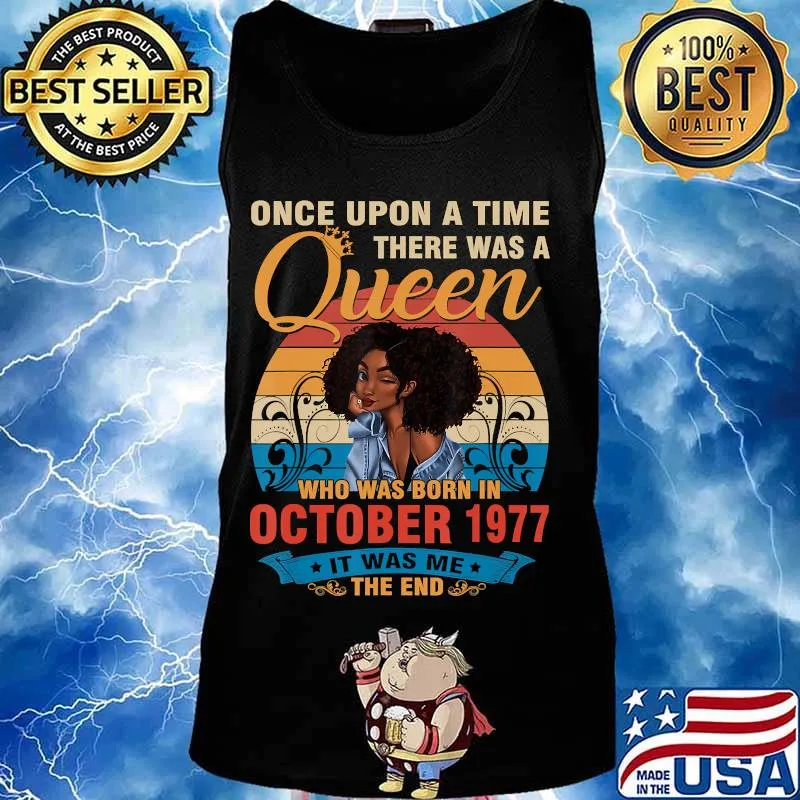 43 Years Birthday Girls 43rd Birthday Queen October 1977 T-Shirt Tank top