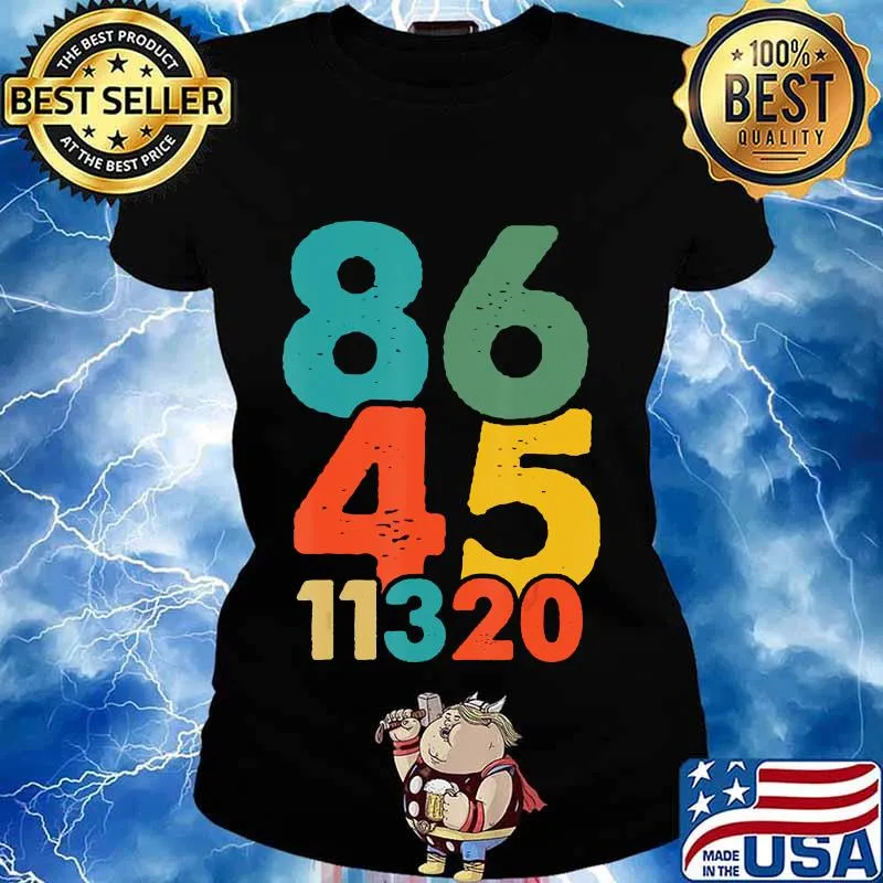 86 45 11320 Vote Trump Out 11 3 2020 Anti Republican Retro Shirt Ladies tee