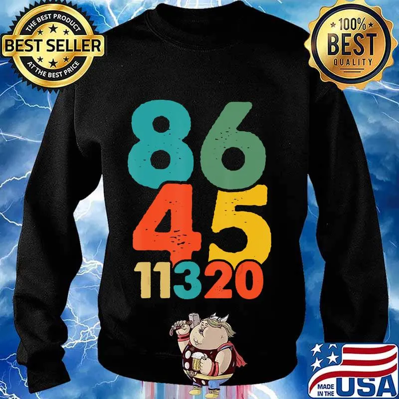86 45 11320 Vote Trump Out 11 3 2020 Anti Republican Retro Shirt Sweater