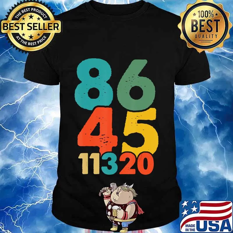 86 45 11320 Vote Trump Out 11 3 2020 Anti Republican Retro Shirt