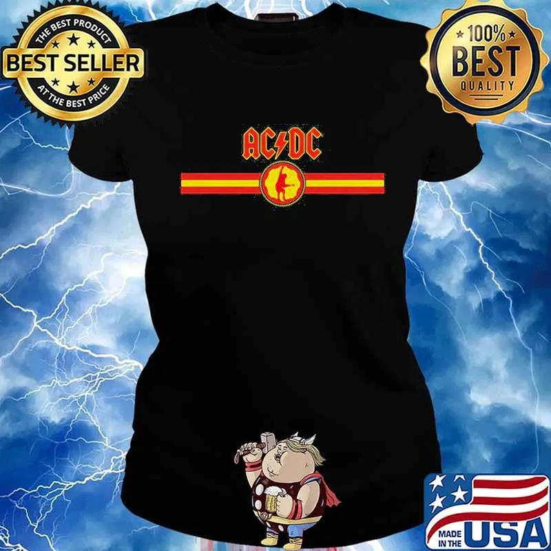 Ac dc black ice logo s Ladies tee