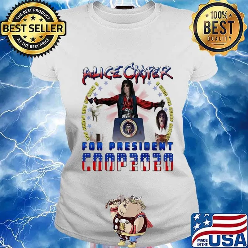 Alice cooper for president 2020 s Ladies tee
