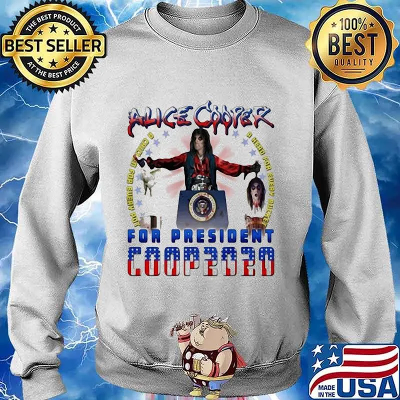 Alice cooper for president 2020 s Sweater