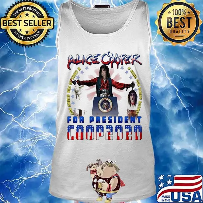 Alice cooper for president 2020 s Tank top