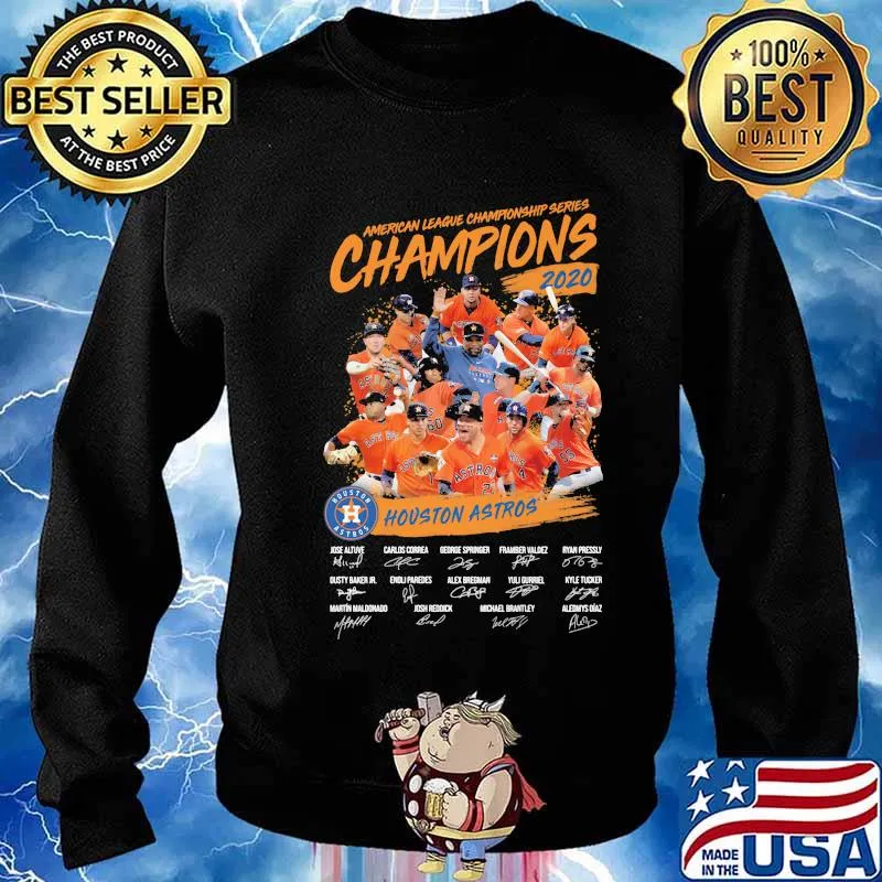 American league championship series champions houston astros signatures s Sweater
