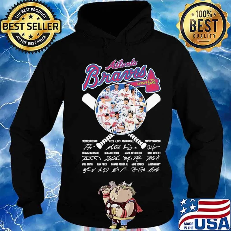 Atlanta braves national league champions 2020 signatures s Hoodie