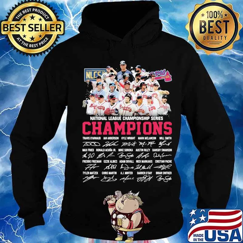 Atlanta braves national league championship series champions 2020 signatures s Hoodie