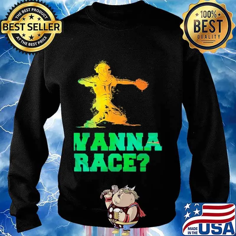 Baseball wanna race vintage s Sweater